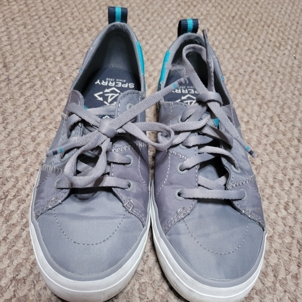 Sperry ladies sneakers gray size‎ 7